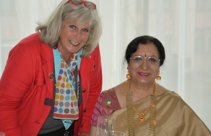 Catherine Ineichen, Gouverneur District 199, et Kapila Gupta, Présidente IIW